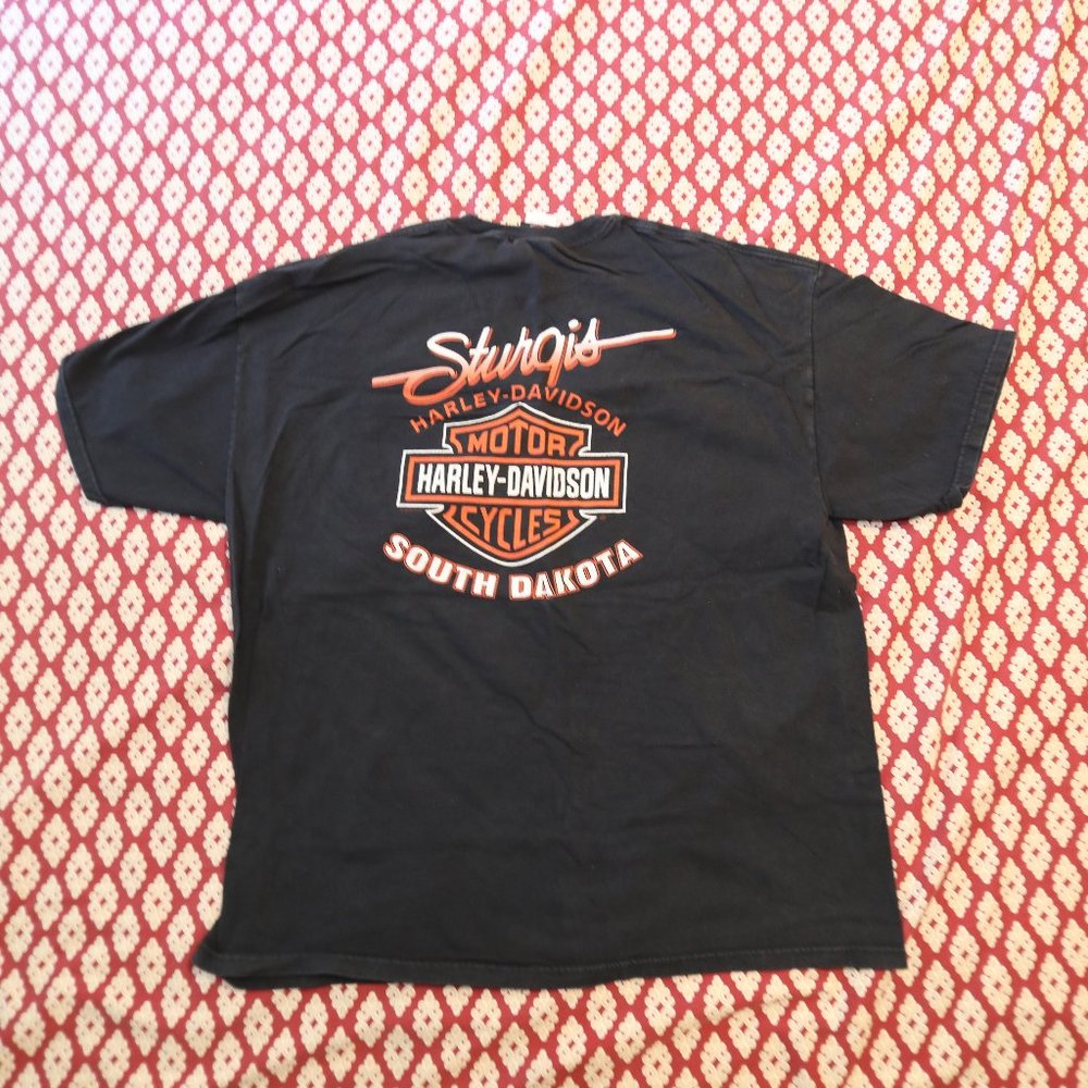 2006 harley davidson sturgis black hills rally pocket tee 2xl 100%cotton